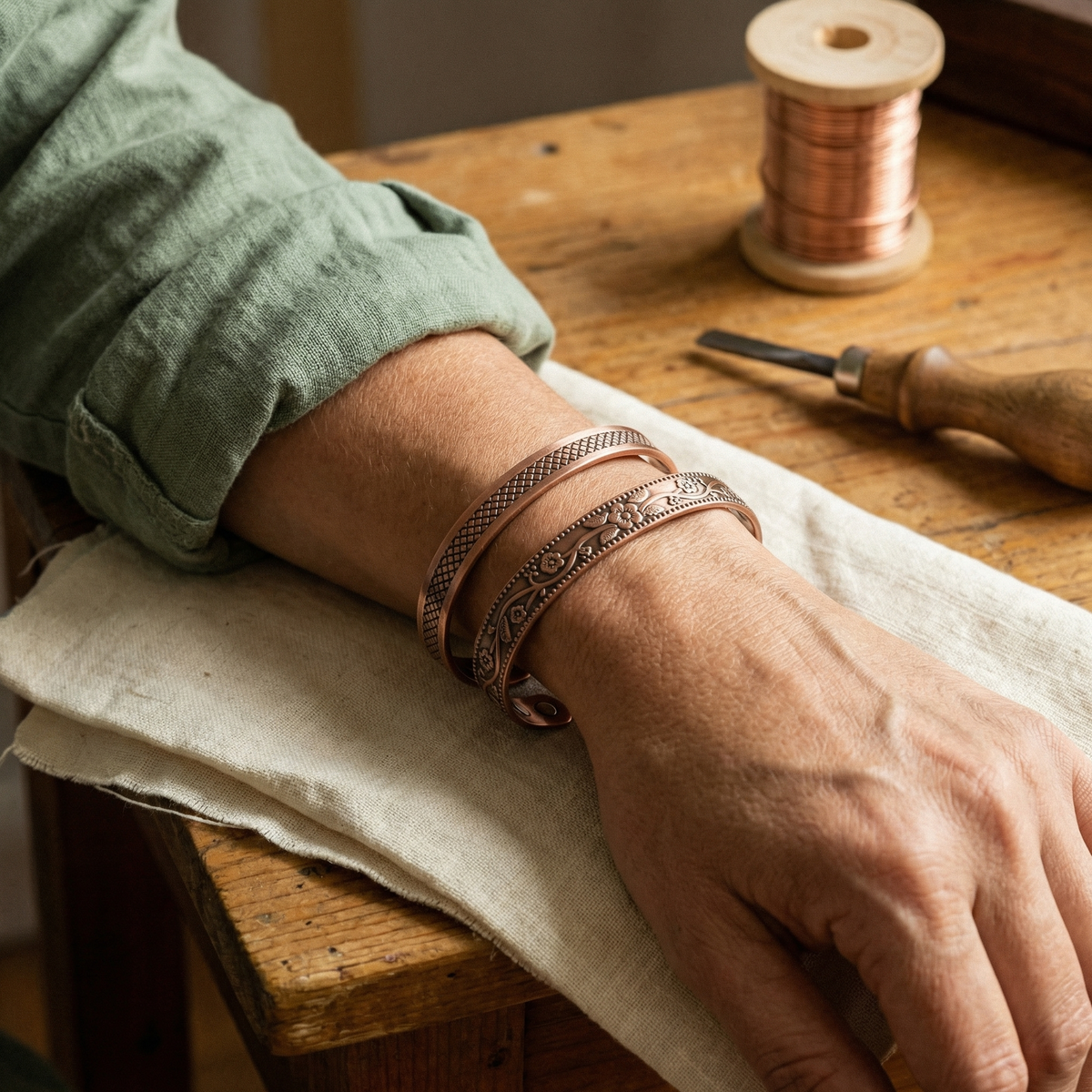 Conjunto de Cobre Forja de Inés