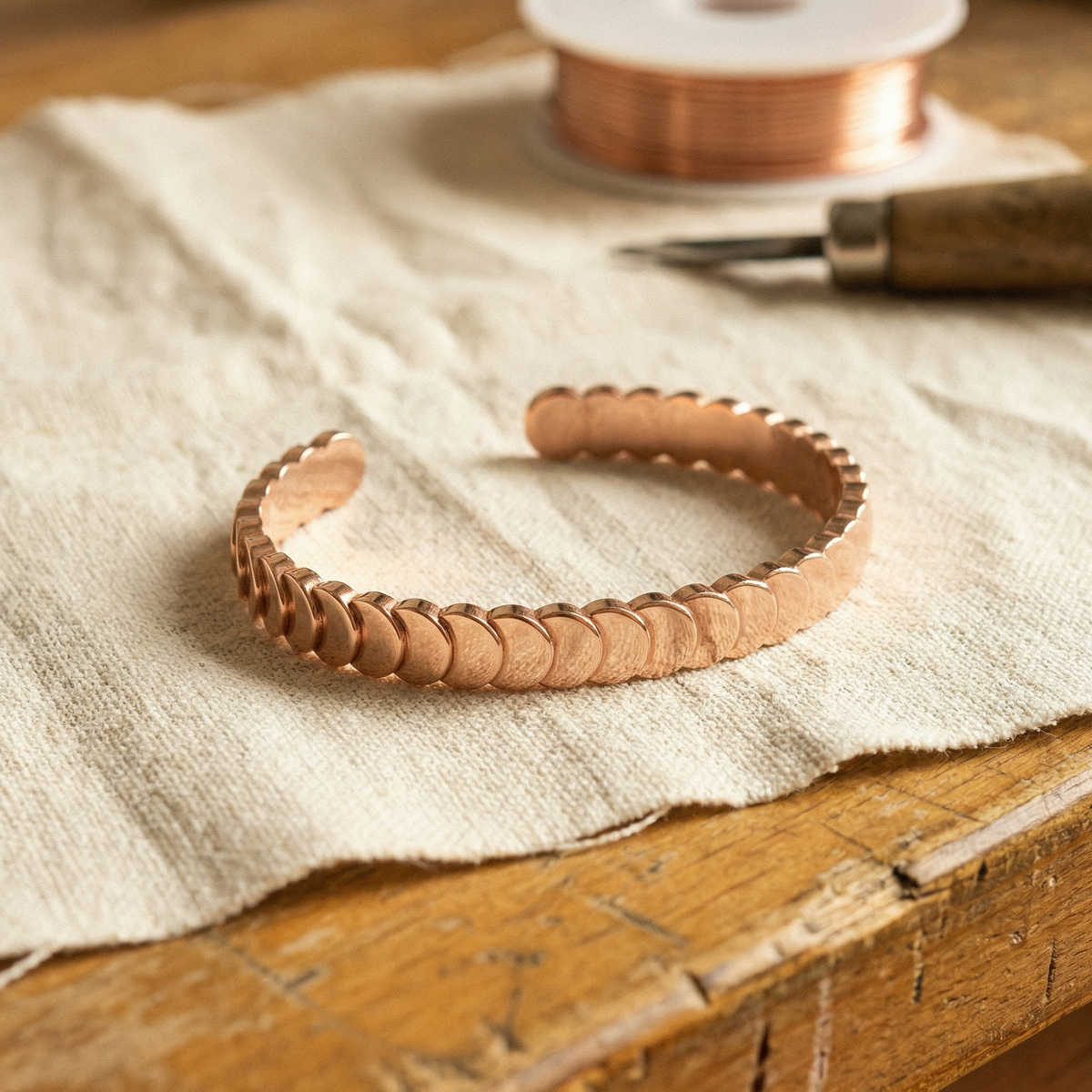 Pulsera de Cobre Marea de Inés