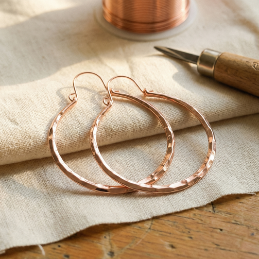 Pendientes de Cobre Sauce de Inés