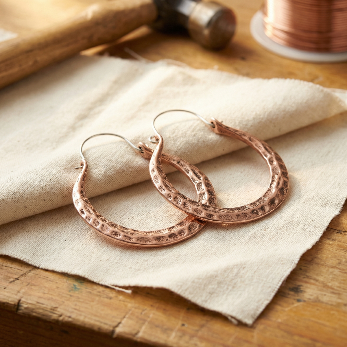 Pendientes de Cobre Brasa de Inés