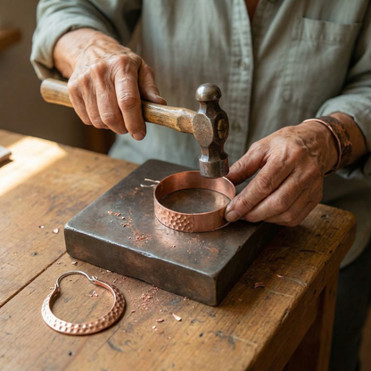 Pendientes de Cobre Brasa de Inés