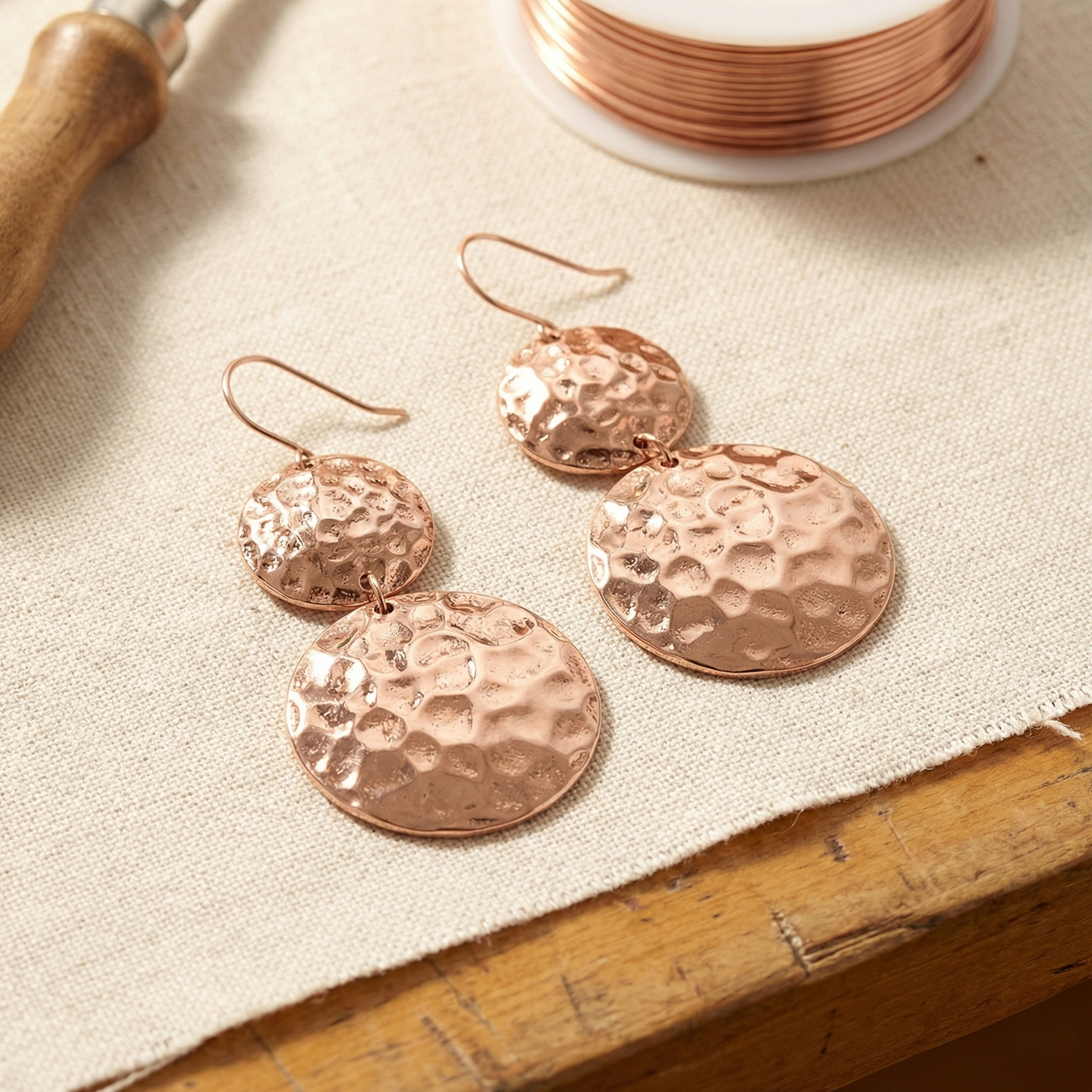 Pendientes de Cobre Solsticio de Inés