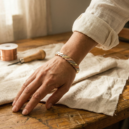 Pulsera de Cobre Piedra de Inés