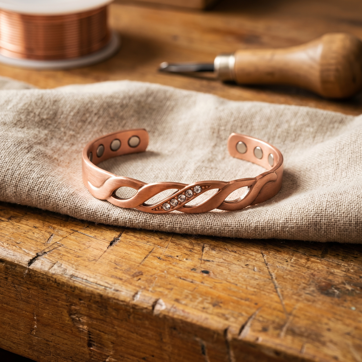 Pulsera de Cobre Veta de Inés