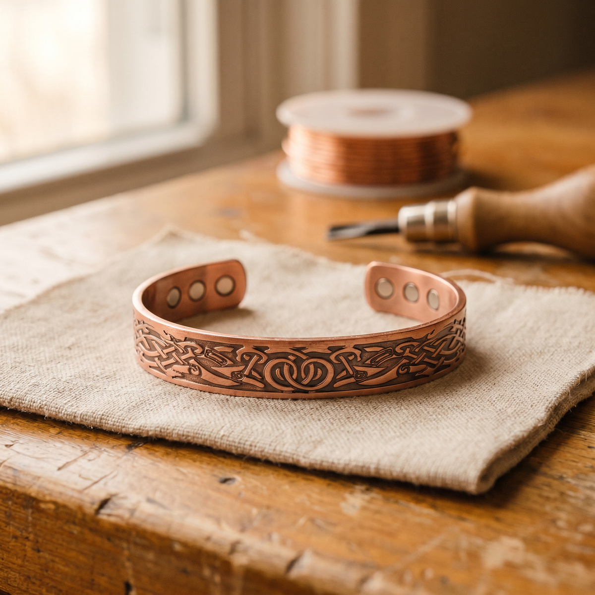 Pulsera de Cobre Flujo de Inés