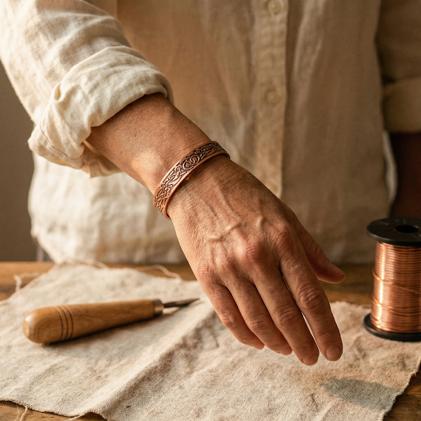 Pulsera de Cobre Flujo de Inés