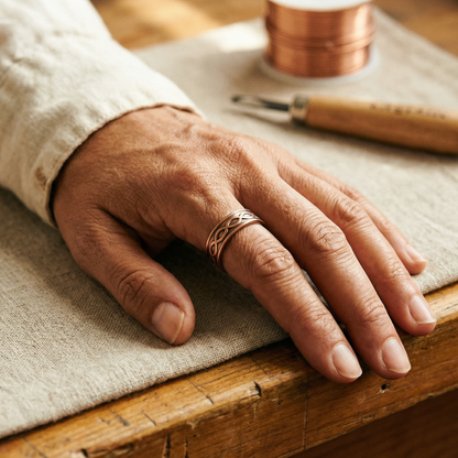 Anillo de Cobre Carbón de Inés