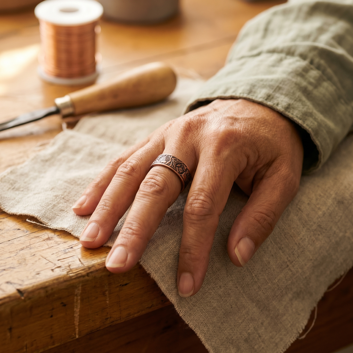 Anillo de Cobre Tronco de Inés