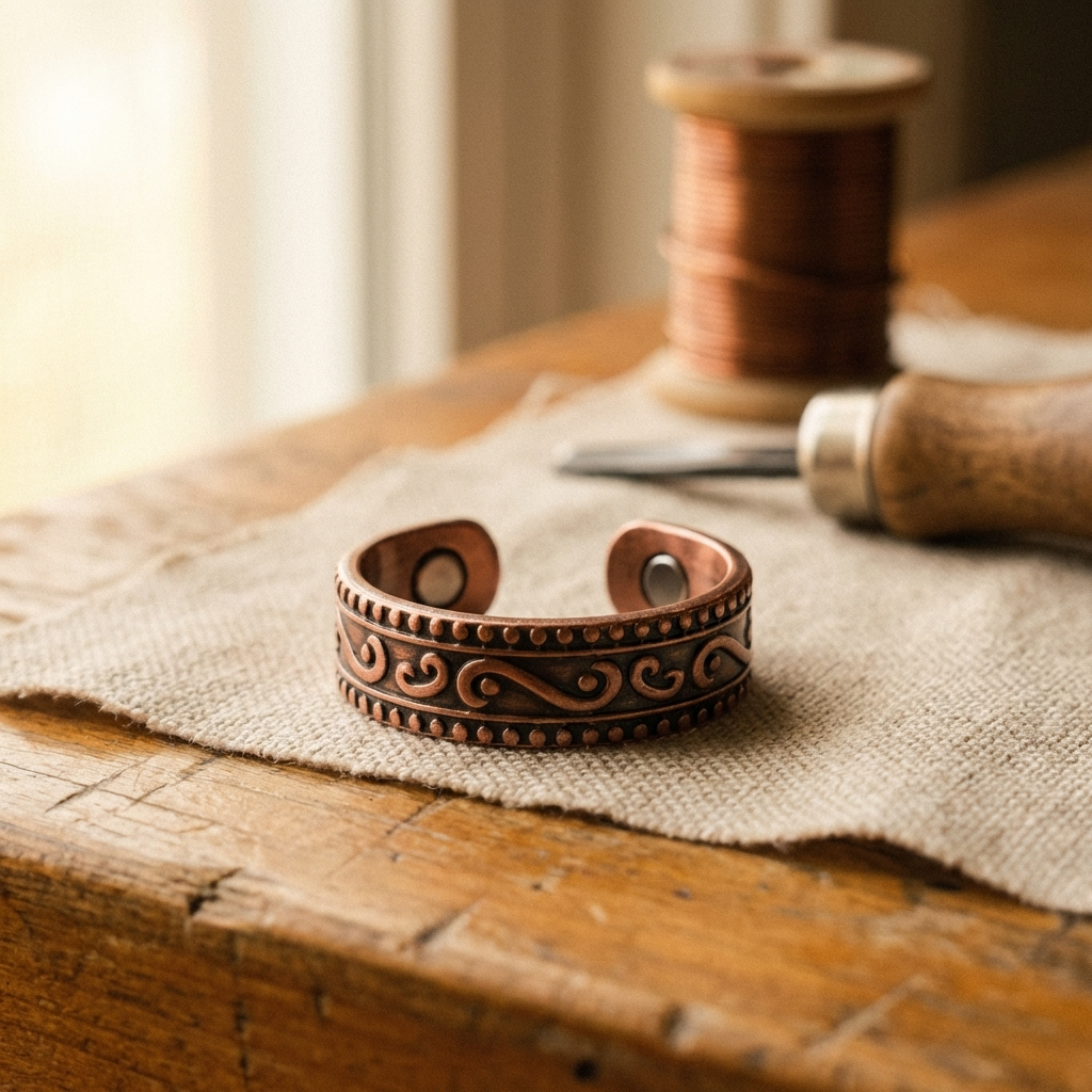 Anillo de Cobre Helecho de Inés