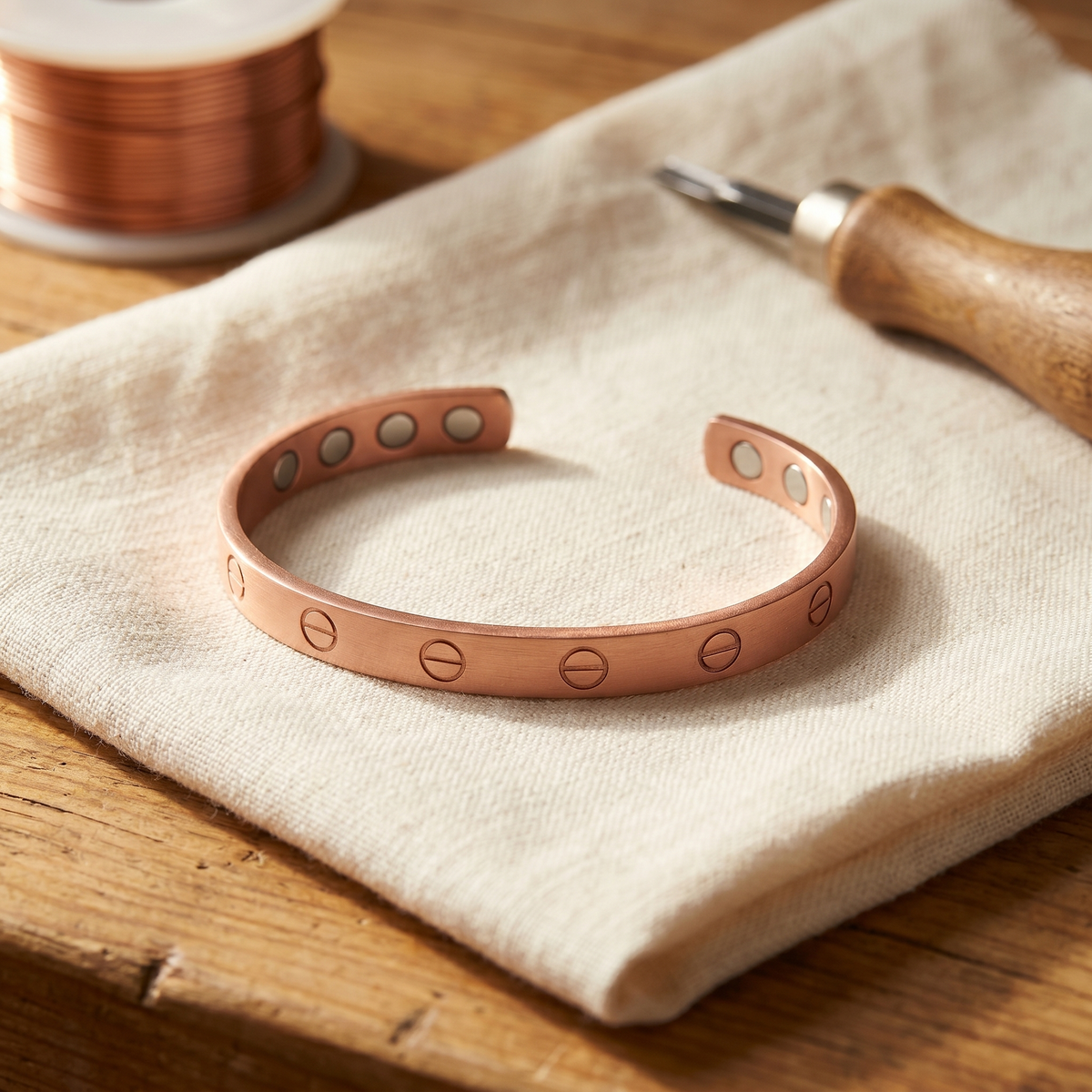 Pulsera de Cobre Rayo de Inés