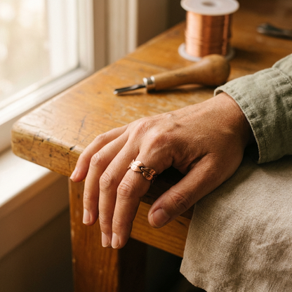 Anillo de Cobre Atadura de Inés