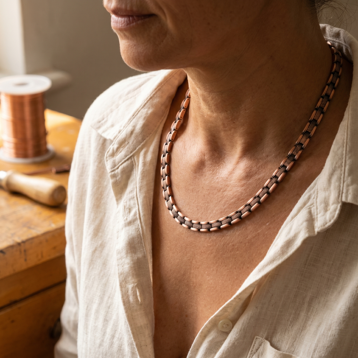 Collar de Cobre Bruma de Inés