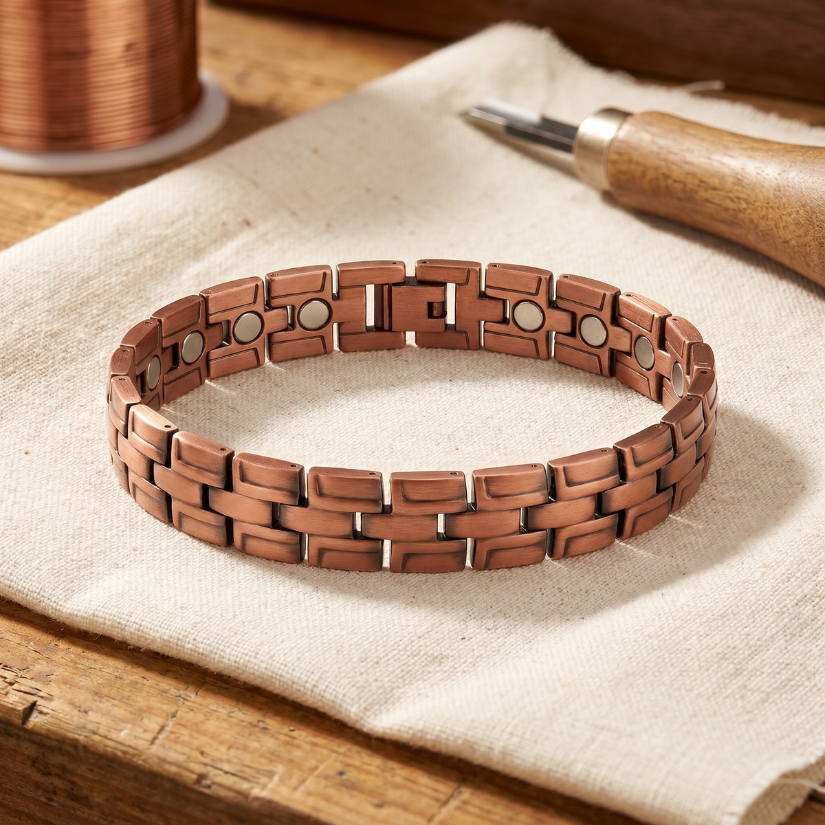 Pulsera de Cobre Aulaga para Hombre de Inés