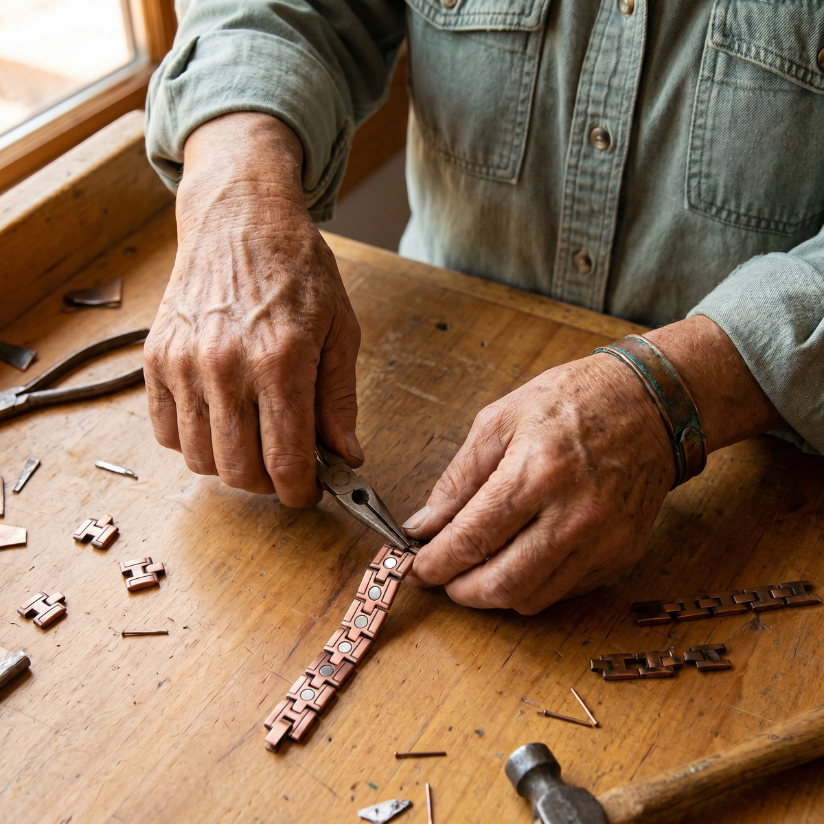 Pulsera de Cobre Aulaga para Hombre de Inés