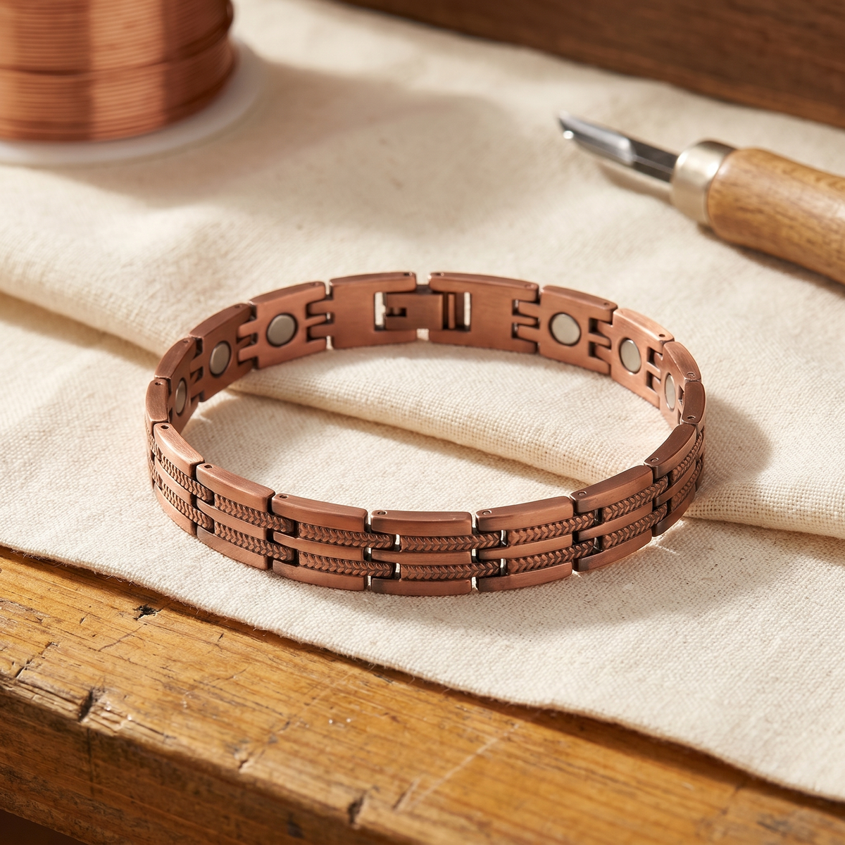 Pulsera de Cobre Pico para Hombre de Inés