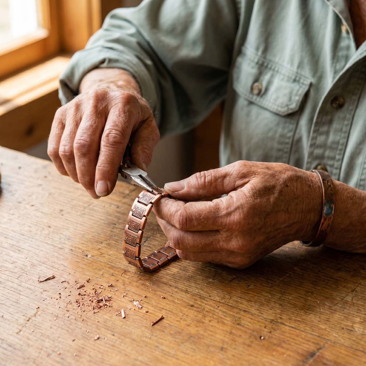 Pulsera de Cobre Cañada para Hombre de Inés