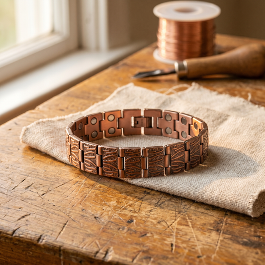 Pulsera de Cobre Arenisca para Hombre de Inés