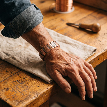 Pulsera de Cobre Cañada para Hombre de Inés