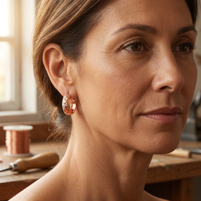 Pendientes de Cobre Rocío de Inés
