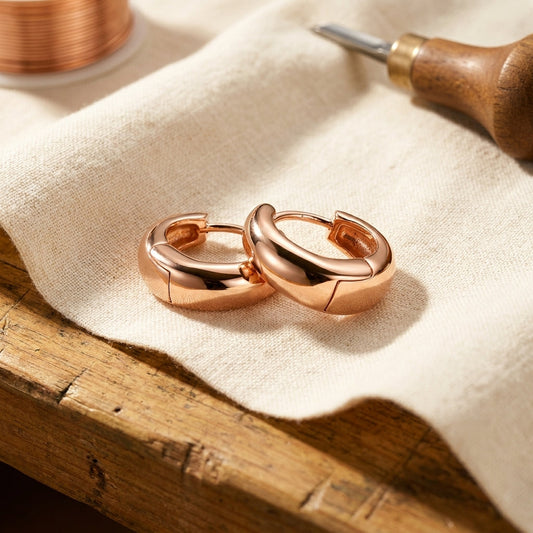 Pendientes de Aro de Cobre Pardillo de Inés