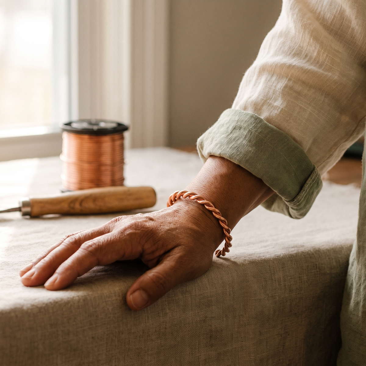 Pulsera de Cobre Tensor de Inés
