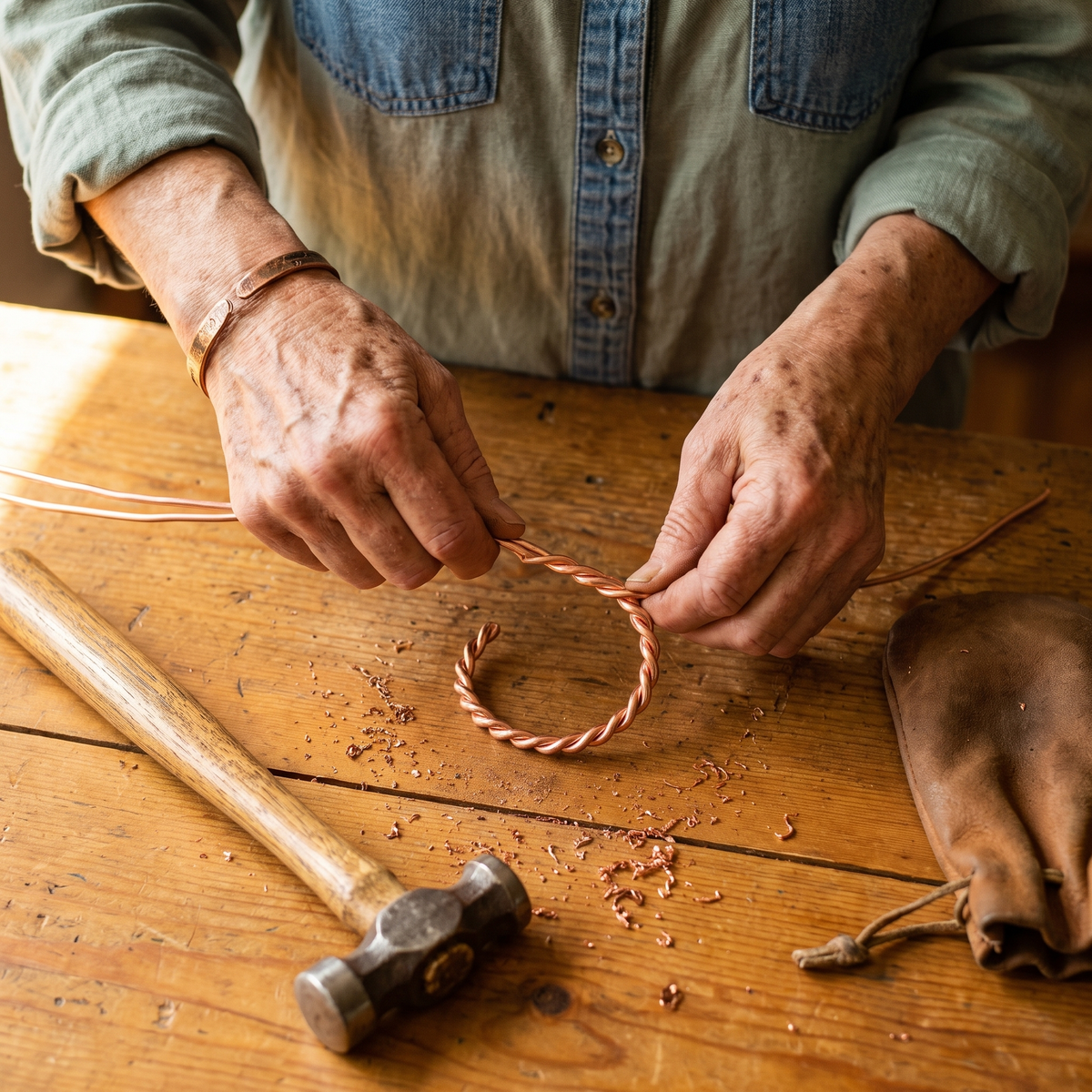 Pulsera de Cobre Tensor de Inés