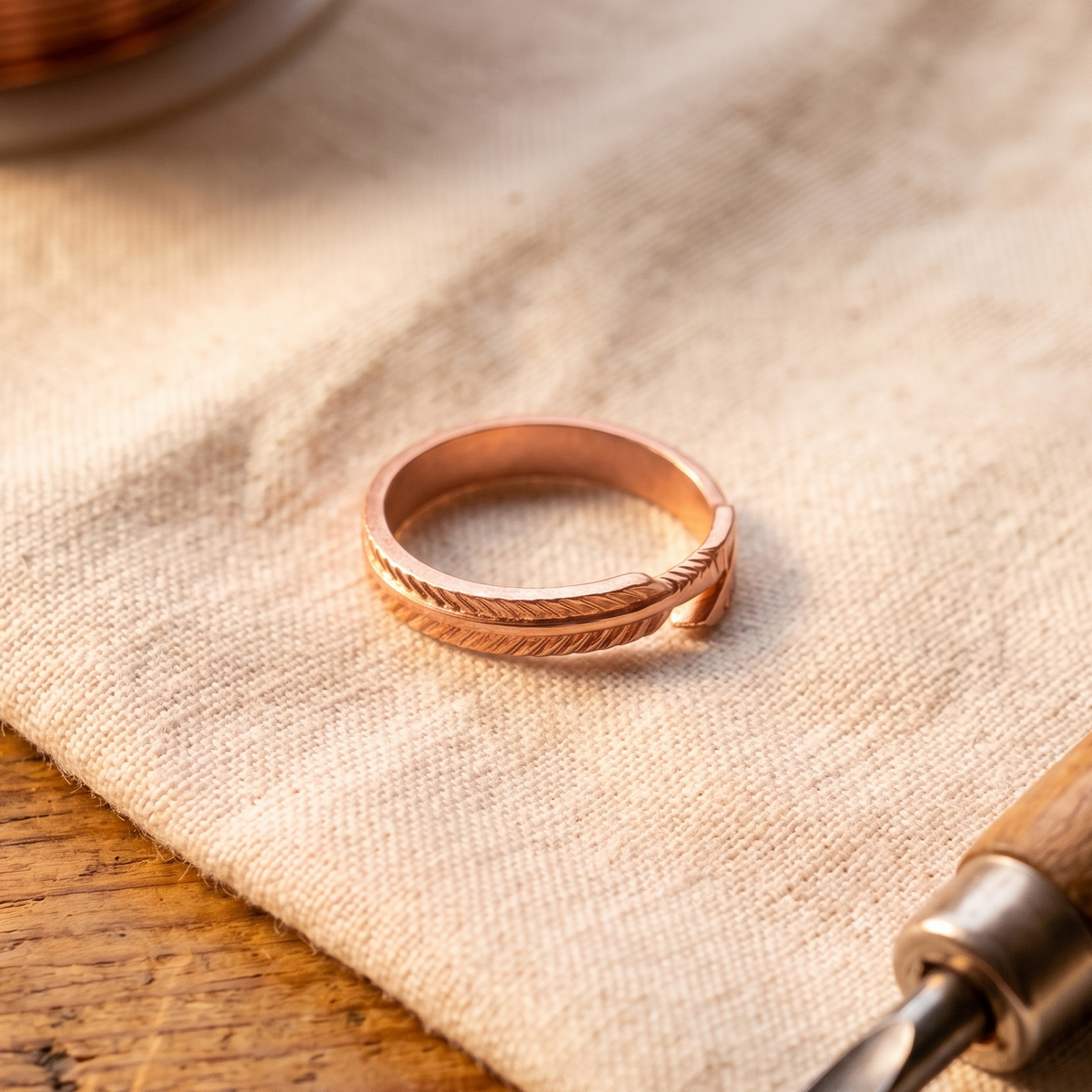 Anillo de Cobre Raíz de Inés