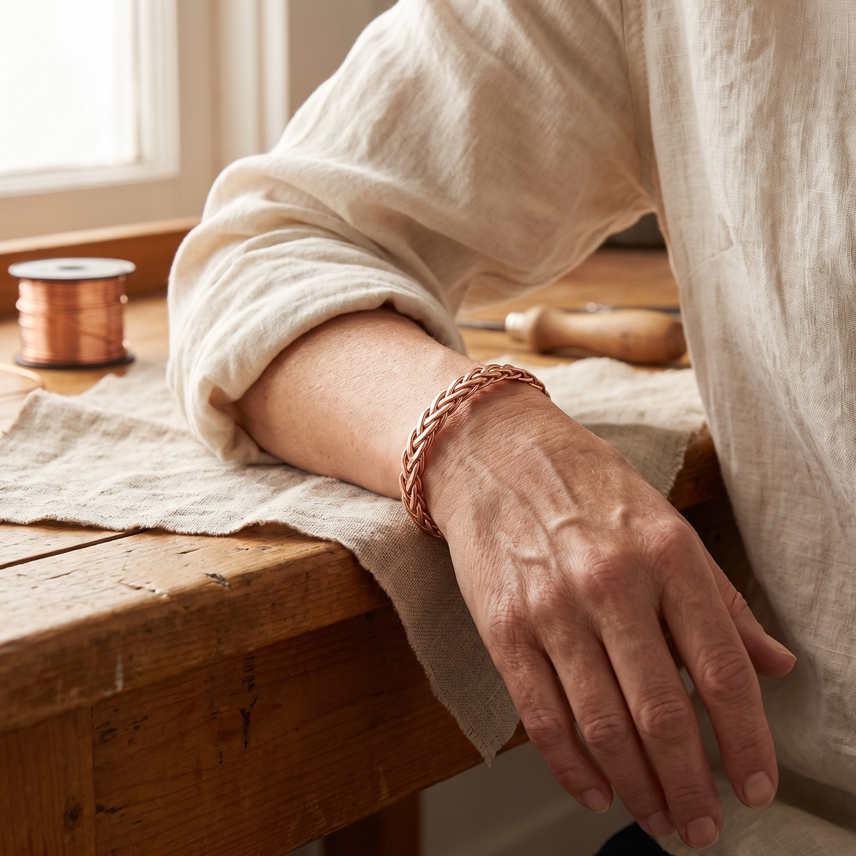 Pulsera de Cobre Zarza de Inés