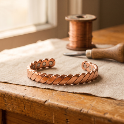 Pulsera de Cobre Musgo de Inés