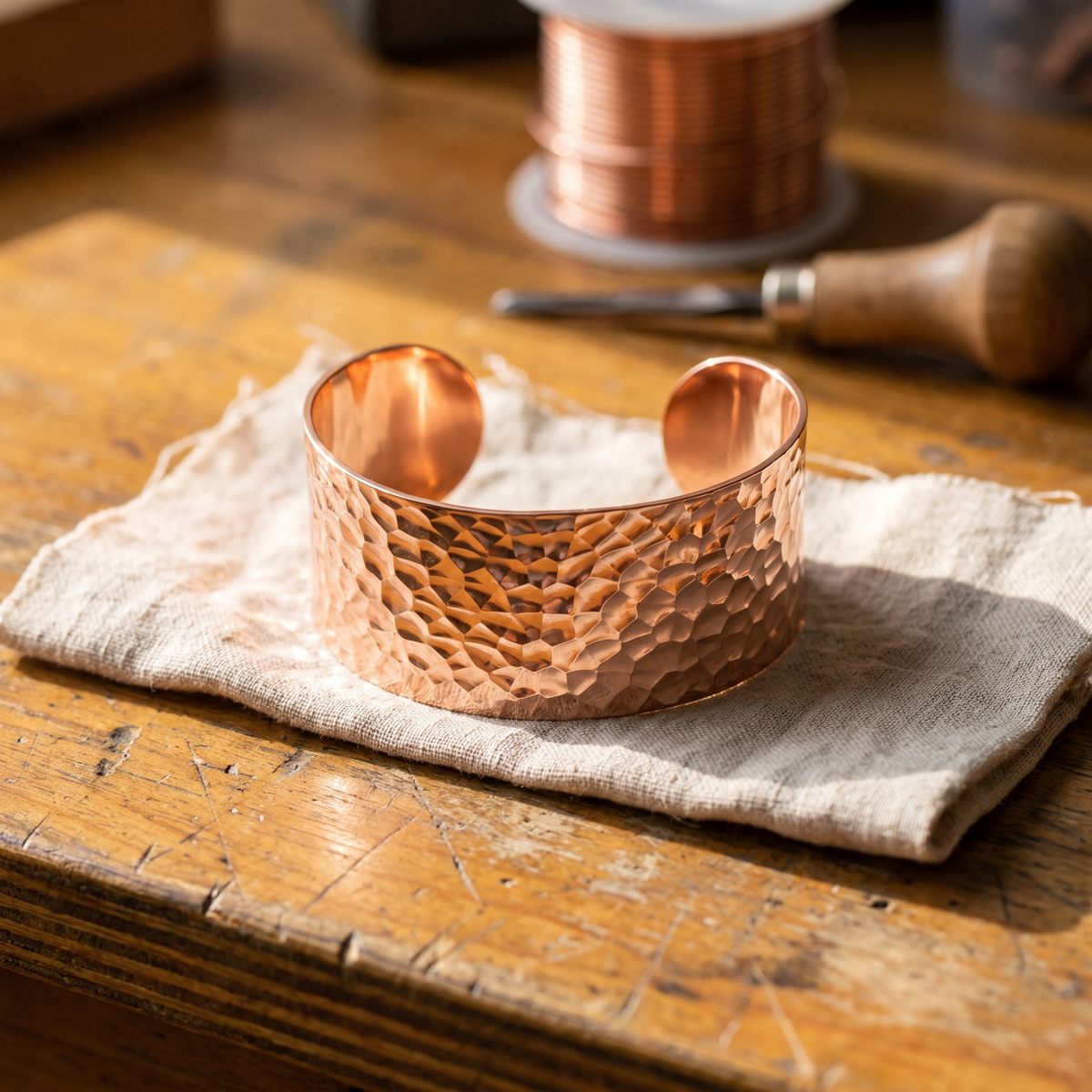 Pulsera de Cobre Forja de Inés