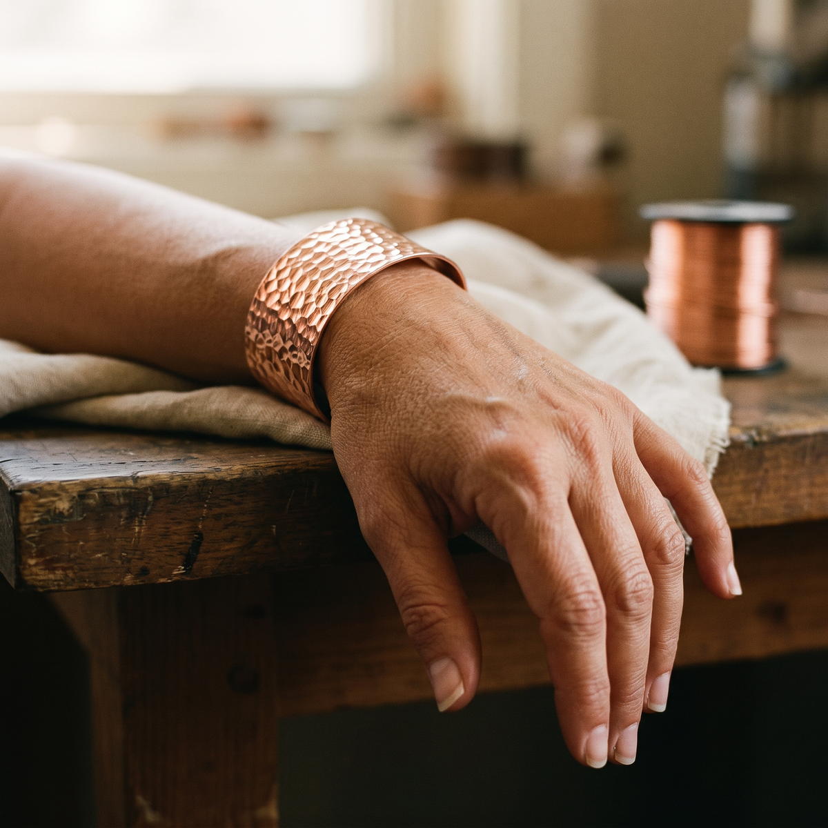 Pulsera de Cobre Forja de Inés