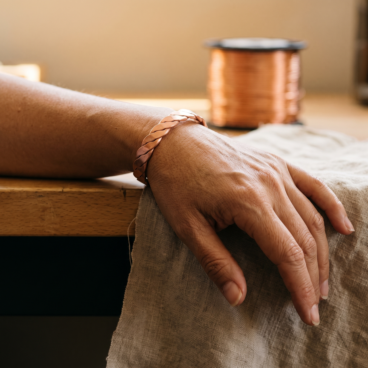 Pulsera de Cobre Junco de Inés