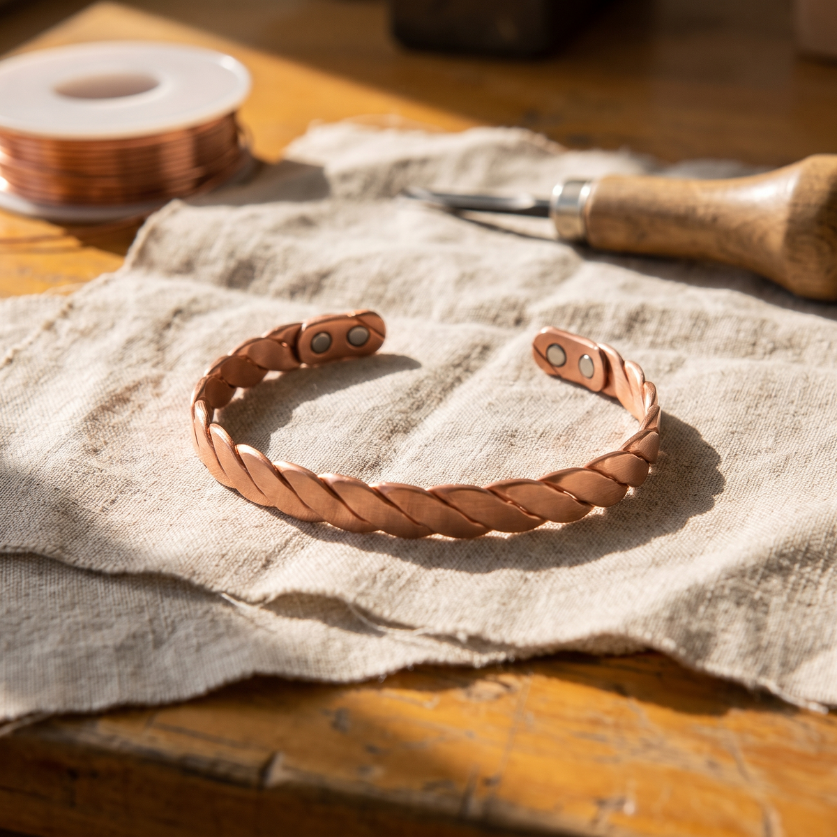 Pulsera de Cobre Junco de Inés