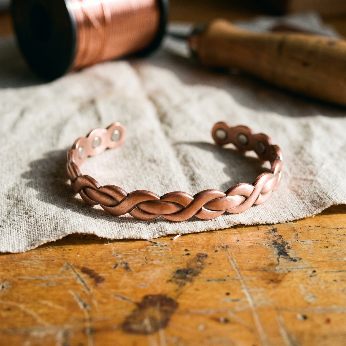 Pulsera de Cobre Telar de Inés