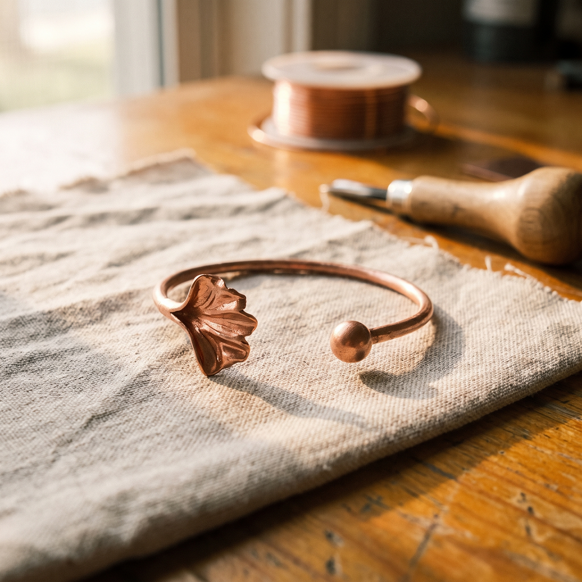 Pulsera de Cobre Concha de Inés
