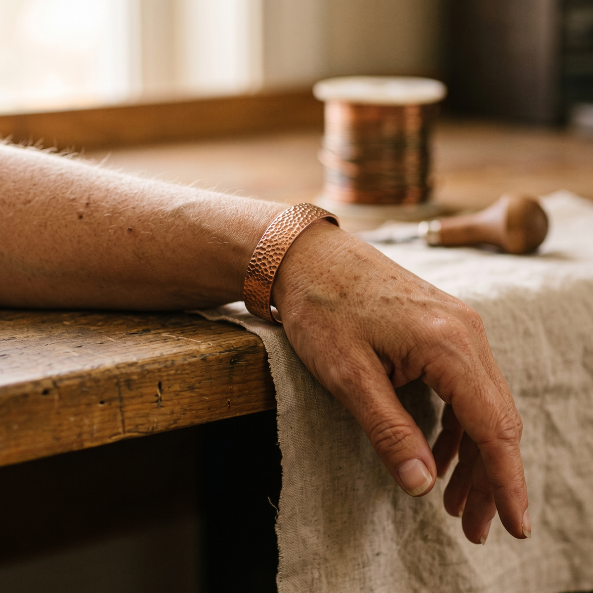 Pulsera de Cobre Luna de Inés