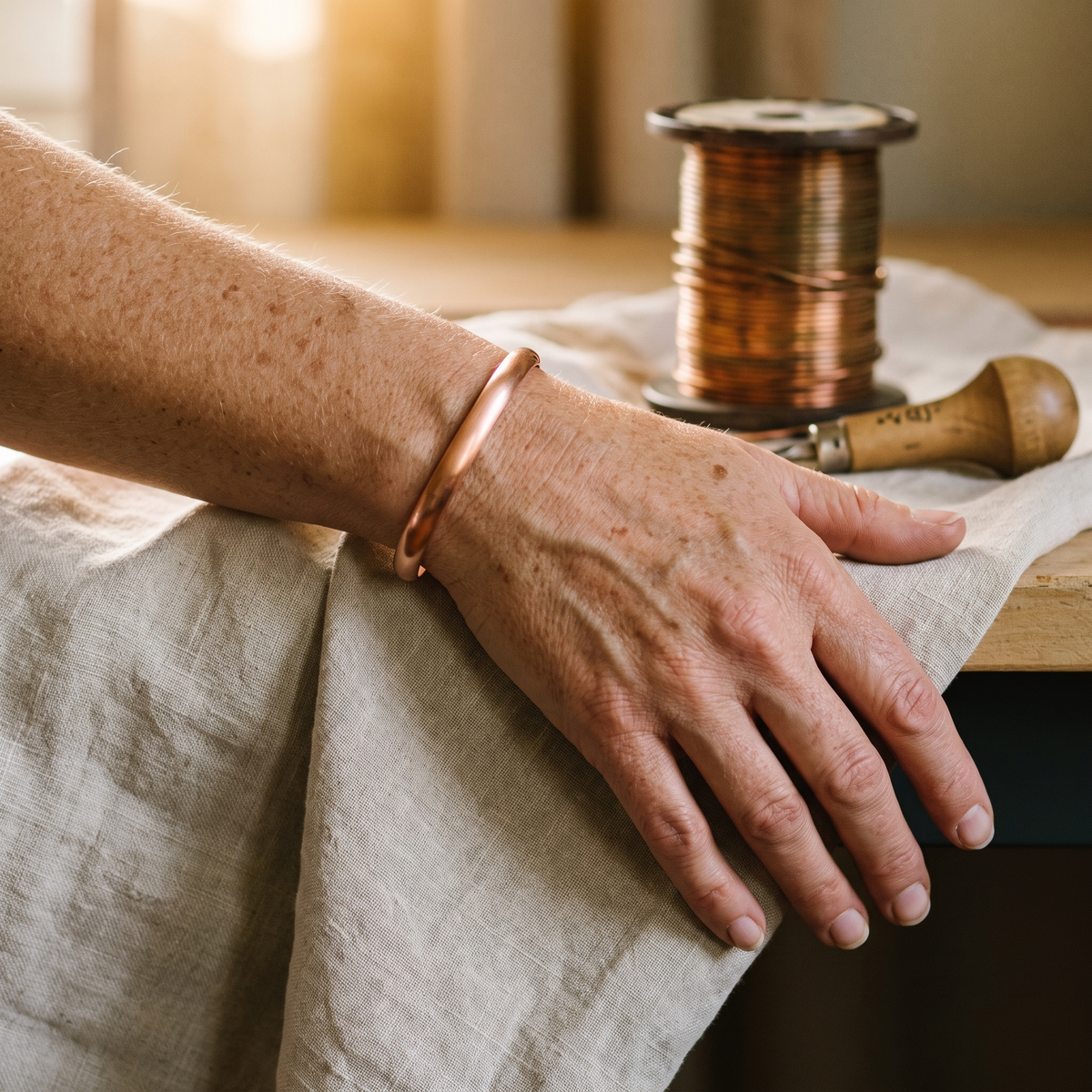 Pulsera de Cobre Flujo de Inés
